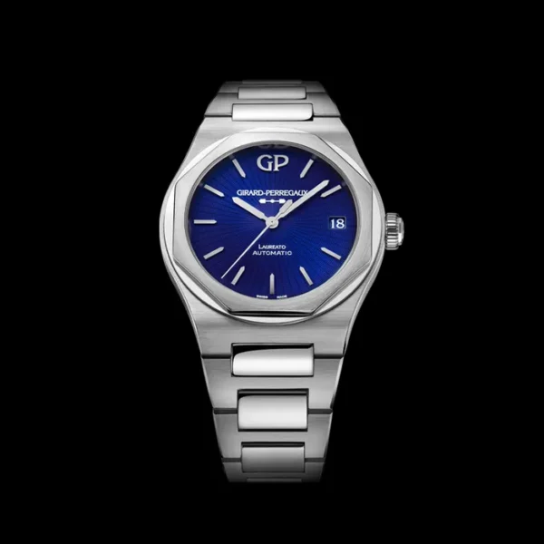 Girard Perregaux Watch Front Laureato Blue